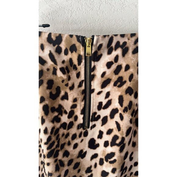 Philosophy animal print skirt sz10 no flaws or defects gold back zipper professi - Picture 4 of 9